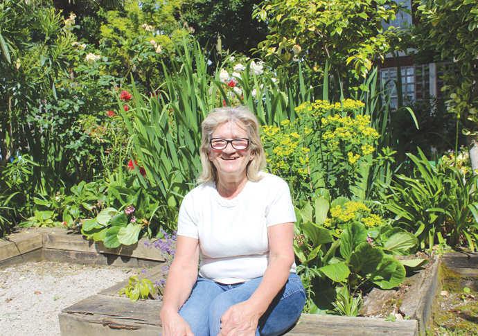 Elisa Puentas at the Torriano Community Garden